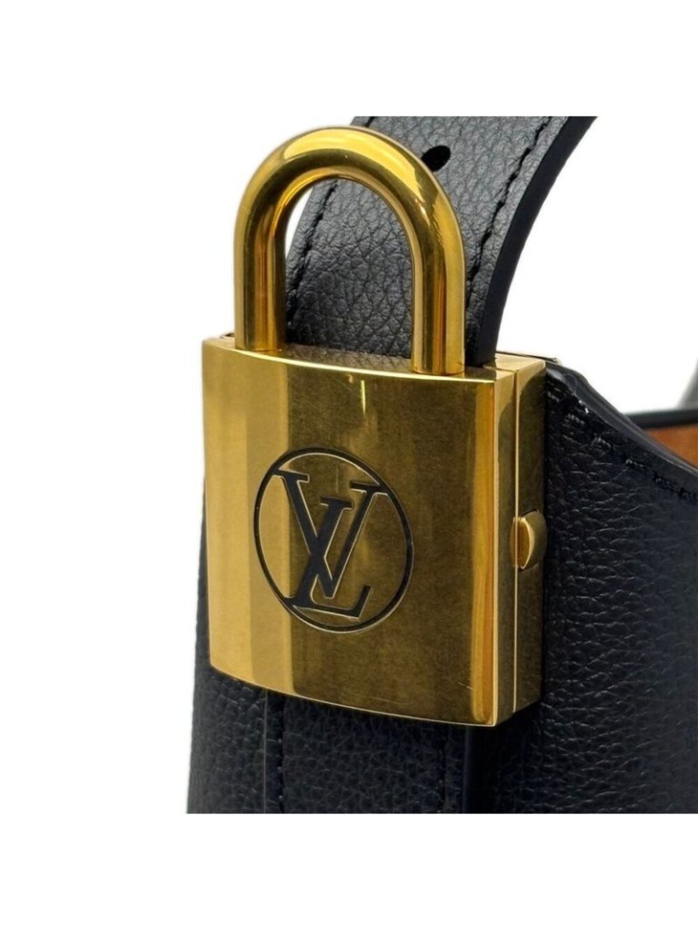 Louis Vuitton Leather Shoulder Low Key Hobo PM Black Gold - Picture 6 of 15